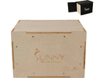 Sunny Health & Fitness Black Plyometric Box, 500 Lbs. Weight Capacity (NO. 084)