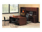 HON SofThread Leather High-Back Executive Chair, Center-Tilt, Fixed Arms, Black (BSXVL601SB11)
