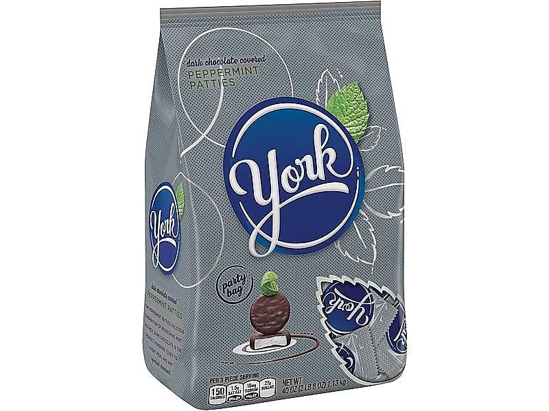 York Peppermint Patties Miniatures Peppermint Dark Chocolate Candy Bar, 35.2 oz. (HEC05811)