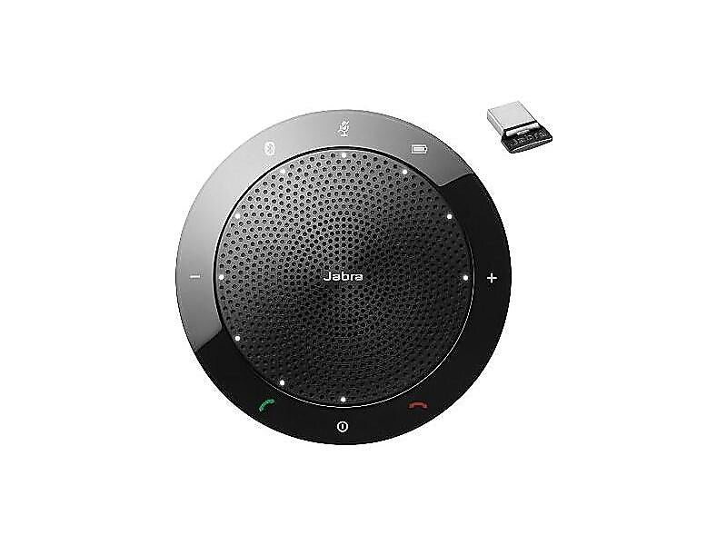 jabra Speak 510 Portable Bluetooth & USB Speakerphone, Black