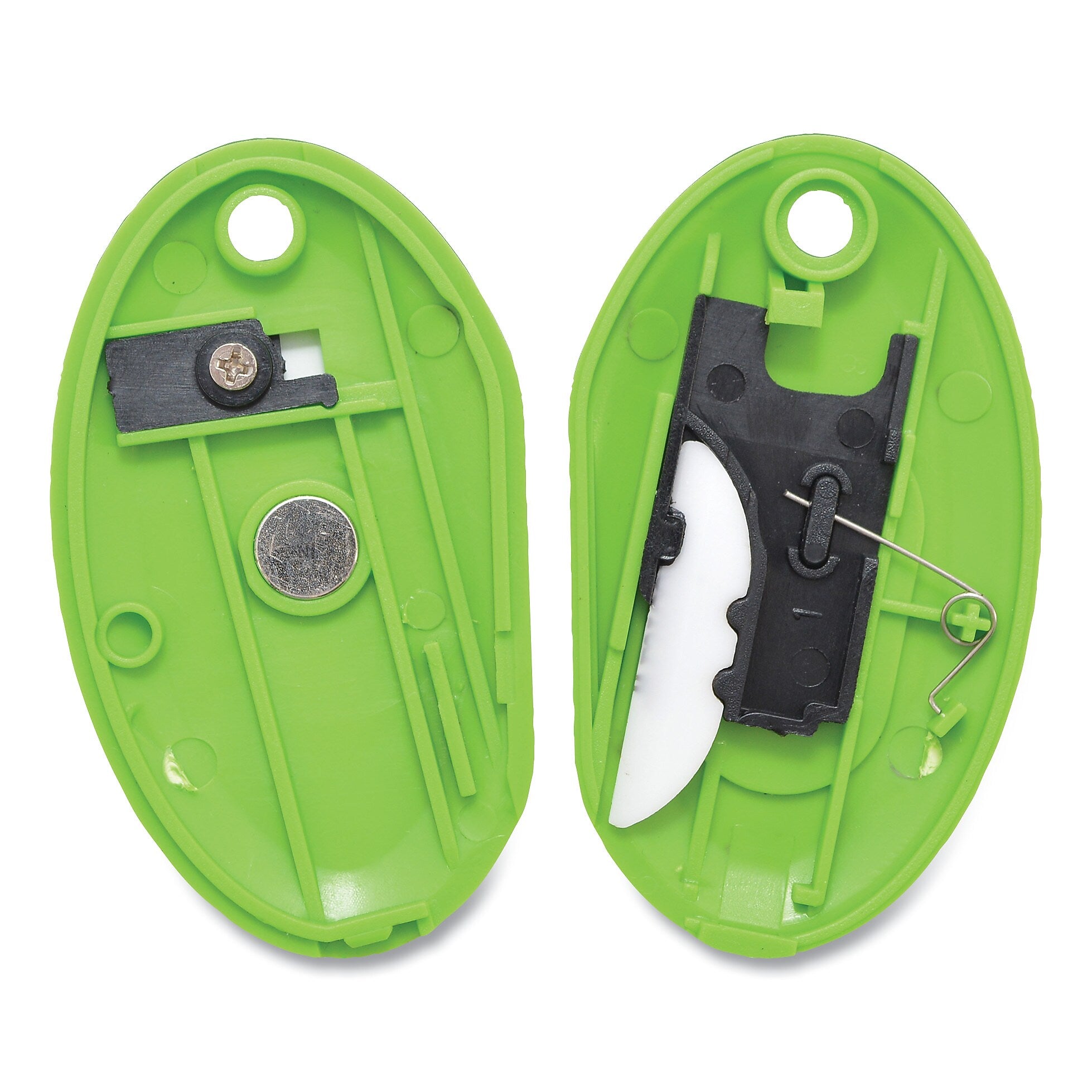 Westcott Compact Safety Ceramic Blade Box Cutter, 2.5", Retractable Blade, Green (ACM16474)