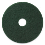 Americo Scrubbing Pads, 17" Diameter, Green, 5/CT (AMF400317)