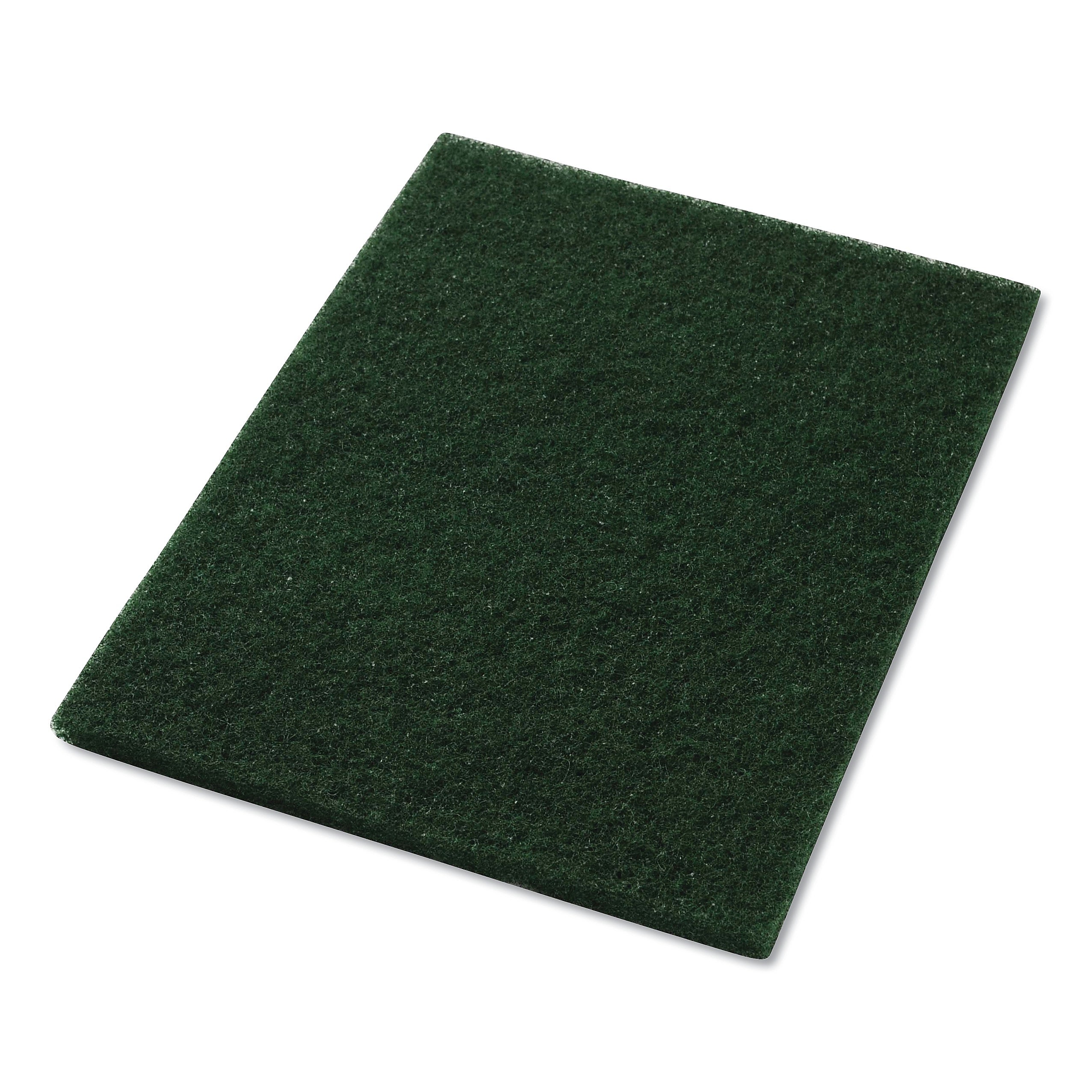 Americo Scrubbing Pads, 14" x 20", Green, 5/Carton (AMF40031420)