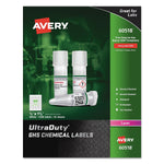 Avery UltraDuty GHS Chemical Waterproof and UV Resistant Labels, 0.5 x 1.75, White, 60/Sheet, 25 Sheets/Pack (AVE60518)