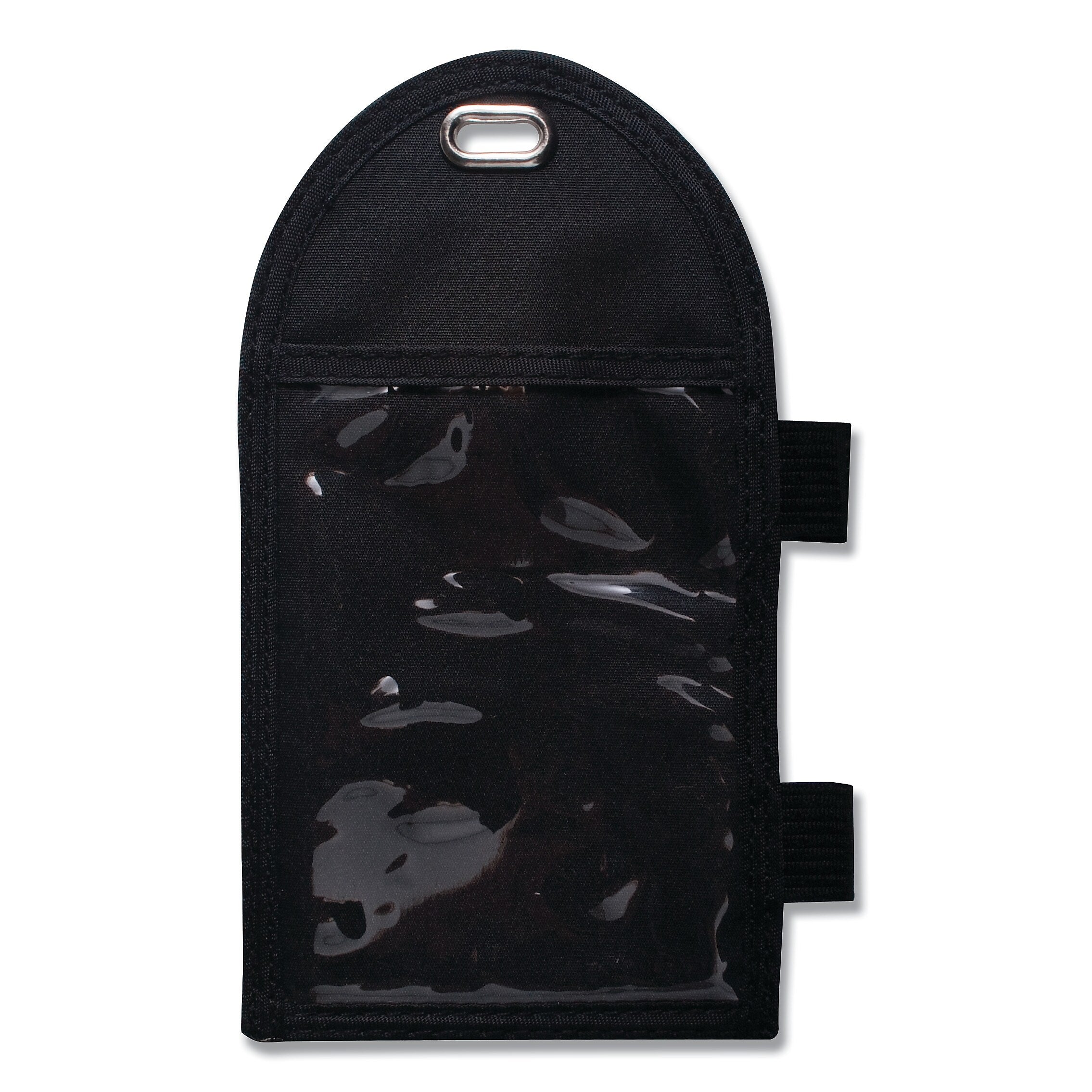 Advantus Badge Holder with Pen Loop, Vertical, 3 1/4" x 6", Black, 12/Box (AVT75648)