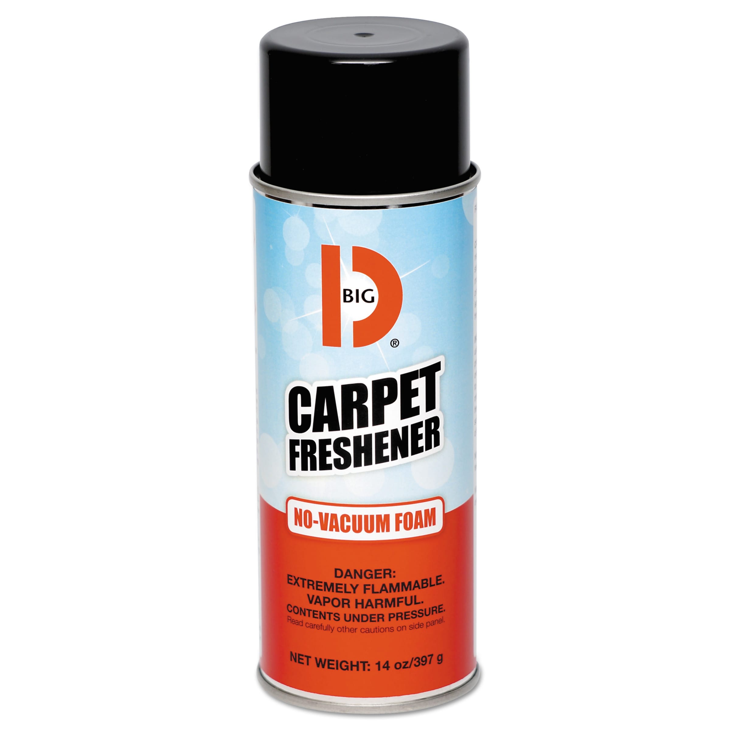 Big D No-Vacuum Carpet Freshener, Fresh Scent, 14 oz Aerosol, 12/Carton (BGD241)
