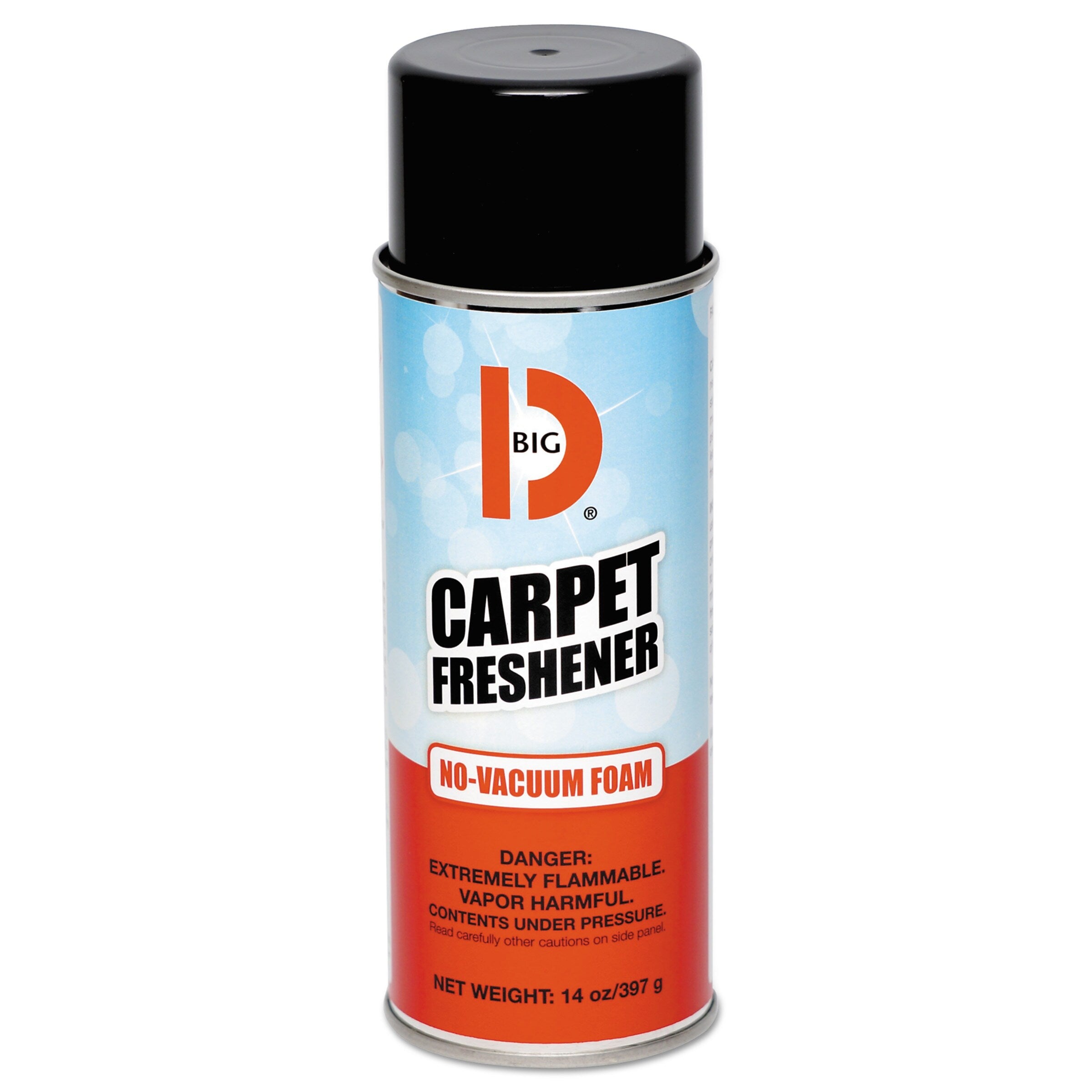 Big D No-Vacuum Carpet Freshener, Fresh Scent, 14 oz Aerosol, 12/Carton (BGD241)