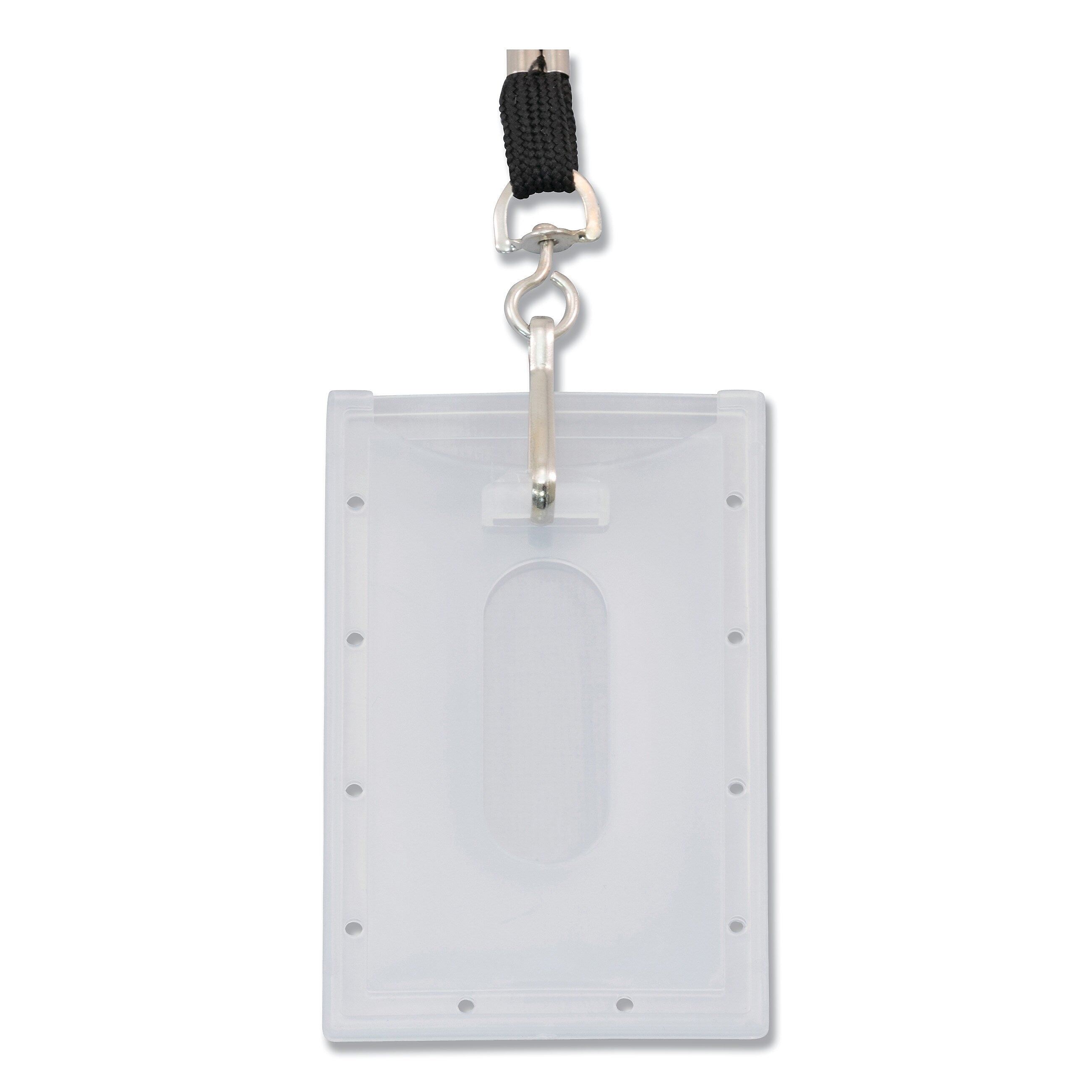 Advantus Clear ID Card Holder, Vertical, 2 5/16" x 3 11/16", 25/PK (AVT97100)