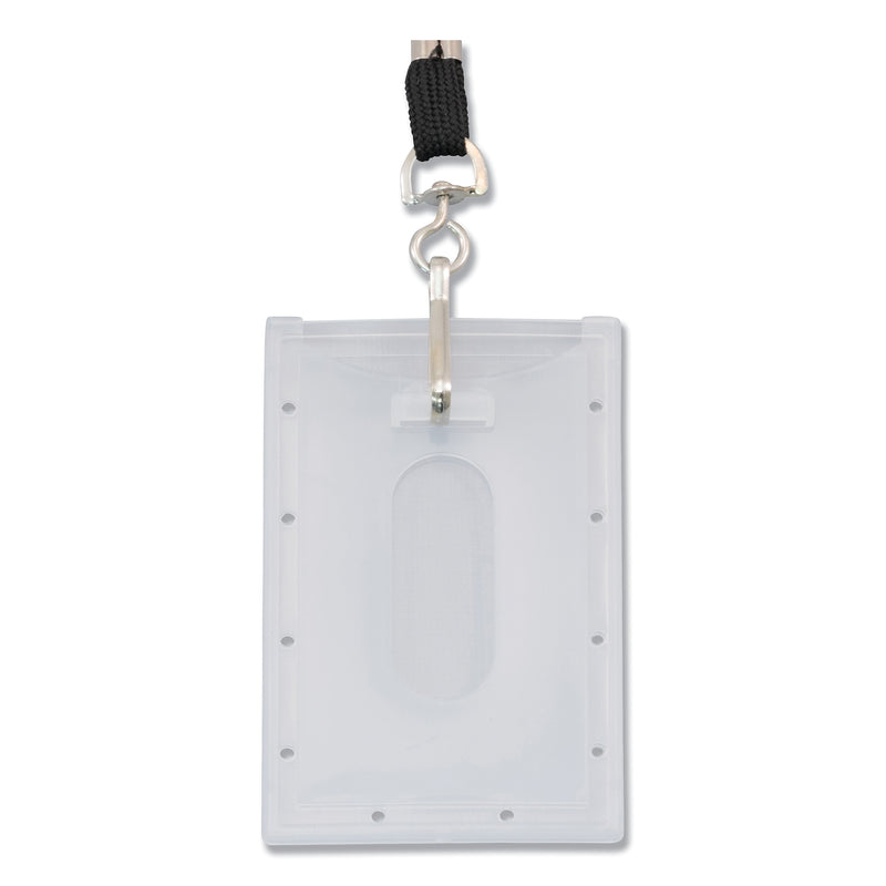 Advantus Clear ID Card Holder, Vertical, 2 5/16" x 3 11/16", 25/PK (AVT97100)