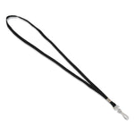 Advantus Deluxe Lanyard, Metal J-Hook Fastener, Black (AVT97126)