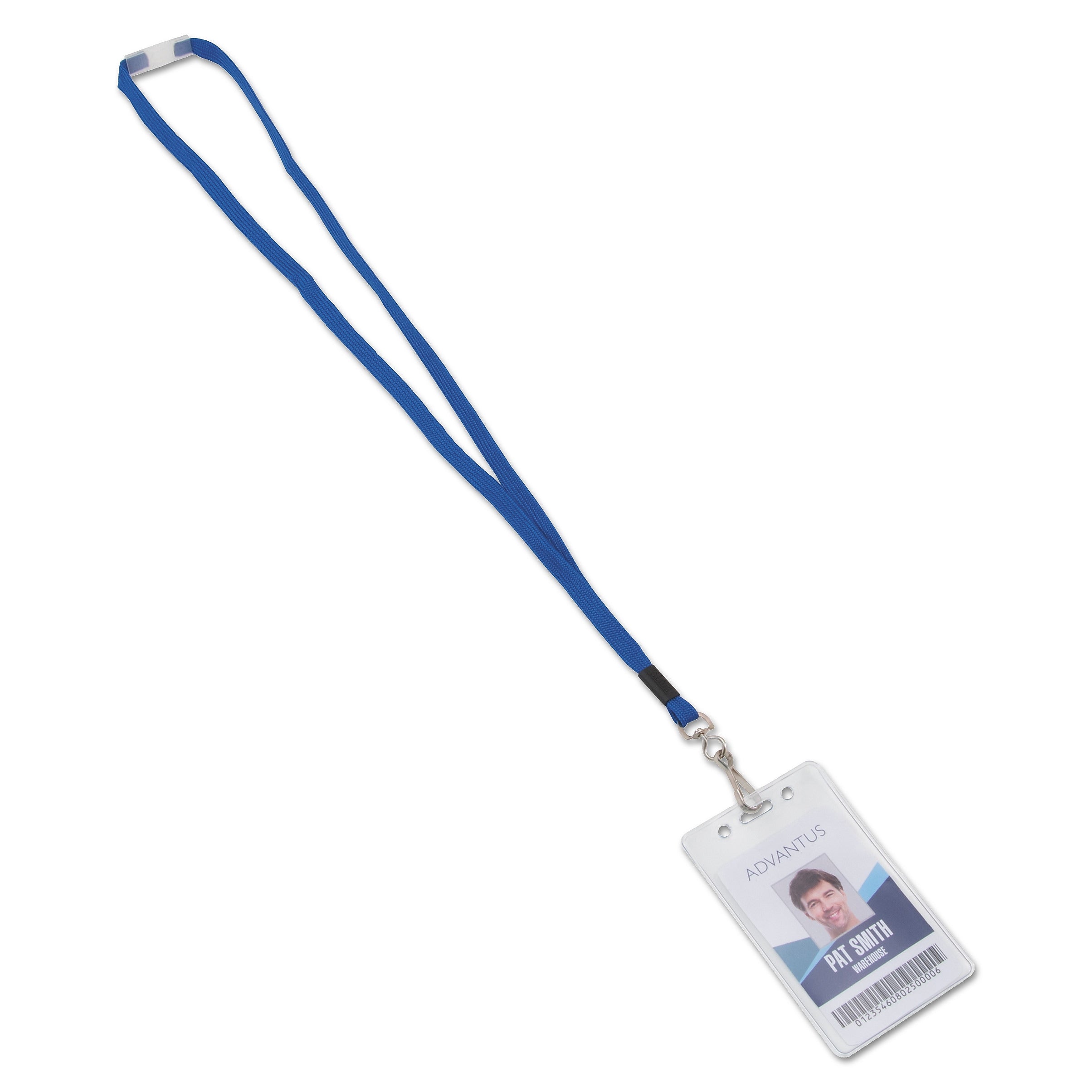 Advantus Breakaway Lanyard with J-Hook, Blue, 24/Box (AVT97130)