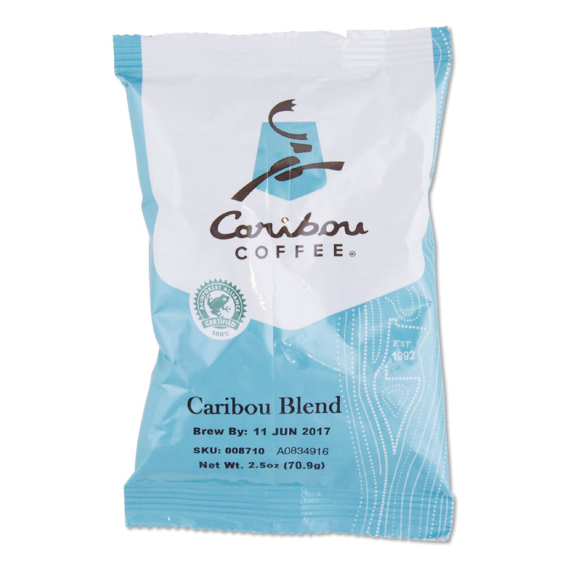 Caribou Coffee Caribou Blend Ground Coffee, 2.5 oz, 18/Carton (CCF008710)