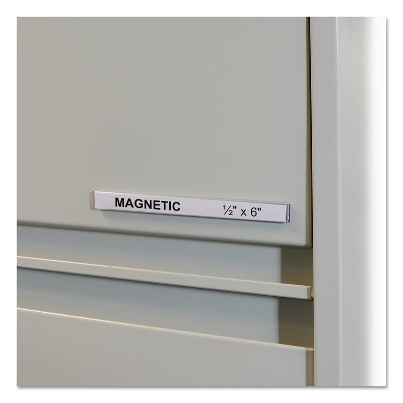 C-Line HOL-DEX Magnetic Shelf/Bin Label Holders, Side Load, 1/2" x 6", Clear, 10/Box (CLI87207)