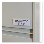 C-Line HOL-DEX Magnetic Shelf/Bin Label Holders, Side Load, 2" x 6", Clear, 10/Box (CLI87247)