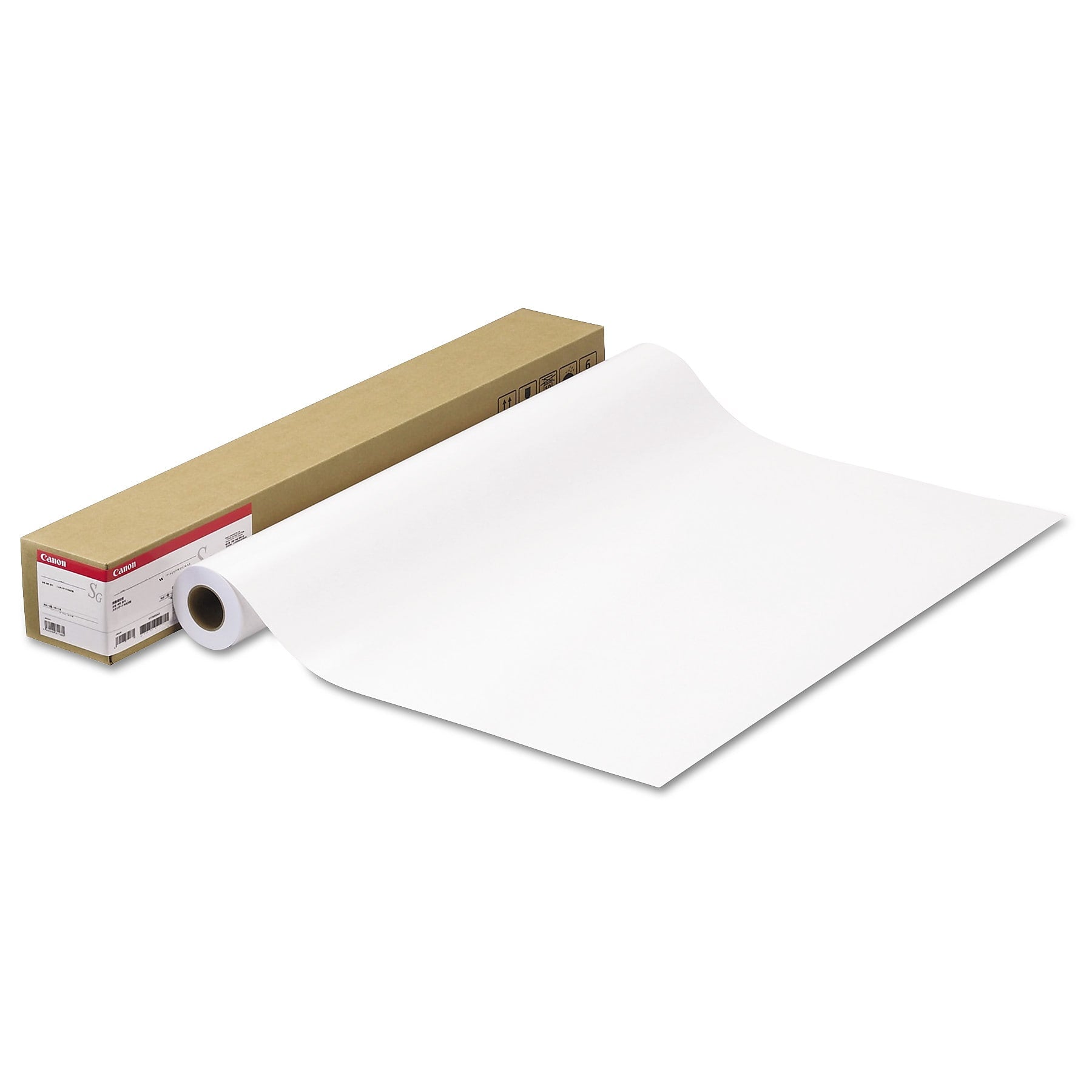 Canon Glossy Photographic Paper Roll, 3" Core, 10 mil, 36" x 100 ft, Glossy White (CNM2047V141)