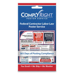 ComplyRight Labor Law Poster Service, "Federal Contractor Labor Law", 4w x 7h (COS098435)