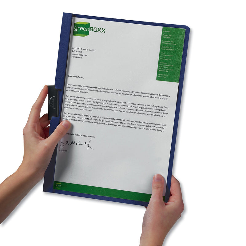 Durable DuraClip Report Cover, 8 9/10 x 11 1/5, Clear, 5/Pack (DBL220401)