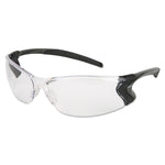 MCR Safety Backdraft Glasses, Clear Frame, Anti-Fog Clear Lens (CRWBD110PF)