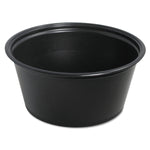Dart Conex Complements Polypropylene Portion/Medicine Cups, 3.25 oz, Black, 125/Bag, 20 Bags/Carton (DCC325PCBLK)