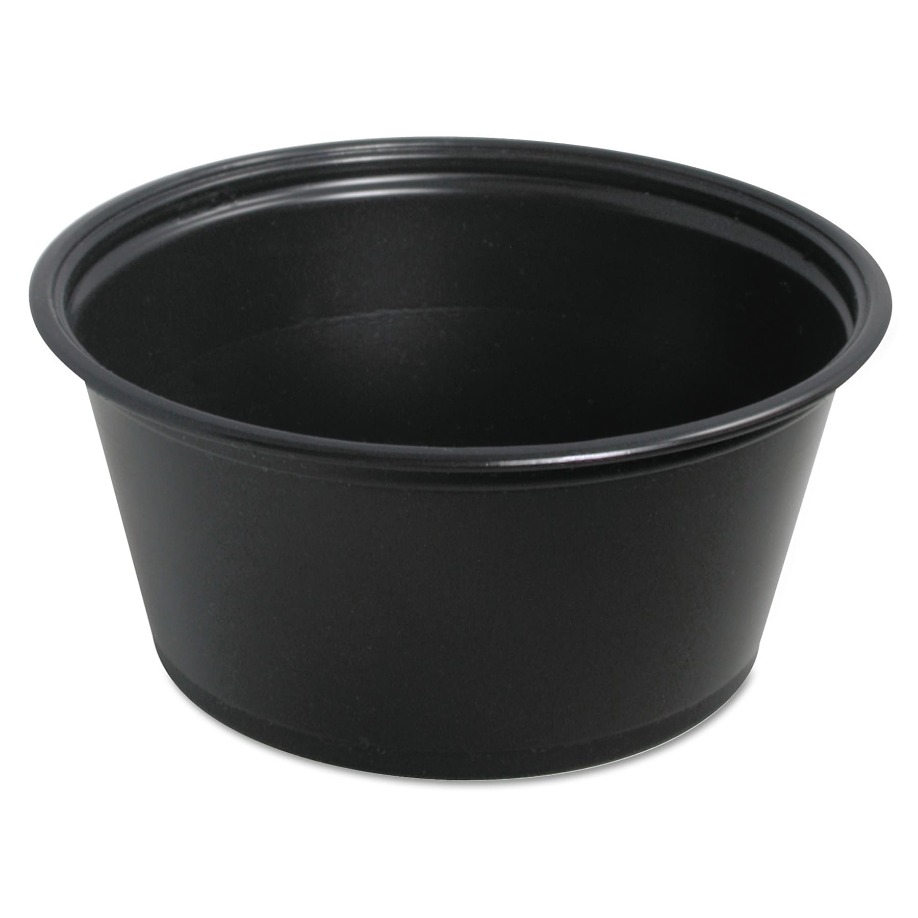 Dart Conex Complements Polypropylene Portion/Medicine Cups, 3.25 oz, Black, 125/Bag, 20 Bags/Carton (DCC325PCBLK)