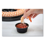 Dart Conex Complements Polypropylene Portion/Medicine Cups, 3.25 oz, Black, 125/Bag, 20 Bags/Carton (DCC325PCBLK)