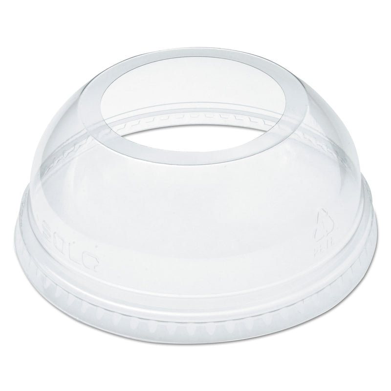 Dart Open-Top Dome Lid for 16-24 oz Plastic Cups, Clear, 1.9"Dia Hole, 1000/Carton (DCCDLW626)
