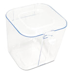 Deflect-O Stackable Caddy Organizer Containers, Small, Clear (DEF29101CR)