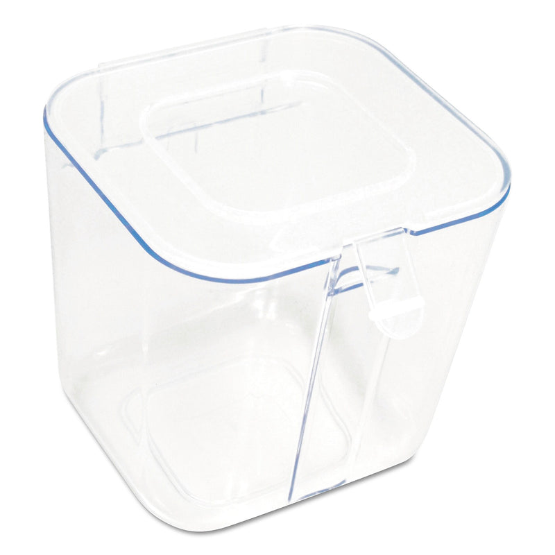 Deflect-O Stackable Caddy Organizer Containers, Small, Clear (DEF29101CR)