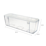 Deflect-O Stackable Containers, Large, Clear (DEF29301CR)
