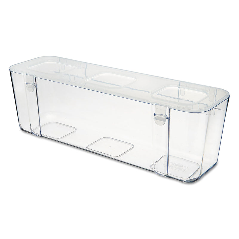 Deflect-O Stackable Containers, Large, Clear (DEF29301CR)