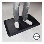 Deflect-O Anti-Fatigue Mat, 24" x 18", Black (DEFAFP1824)
