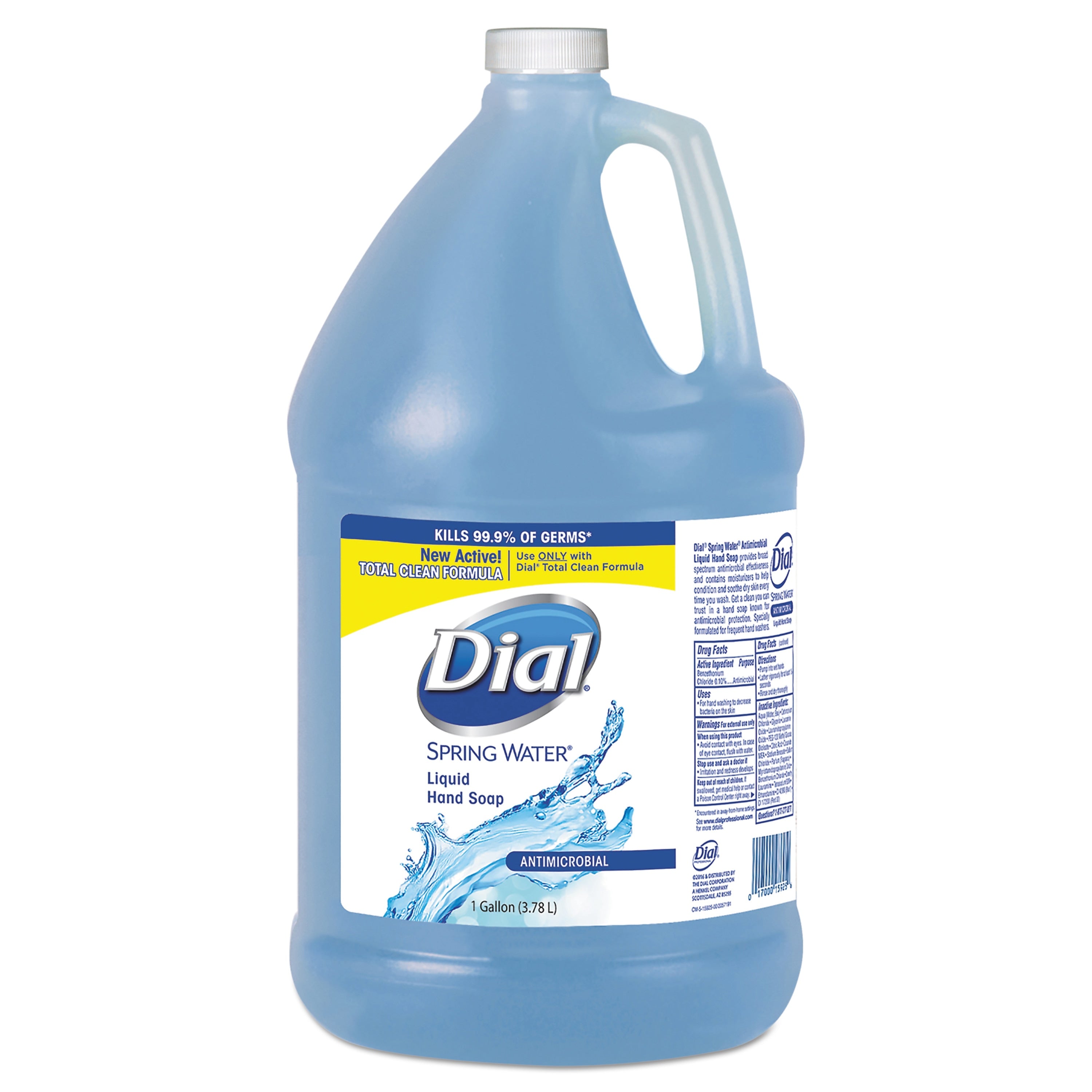Dial Liquid Hand Soap, Spring Water Scent, 1 gal Bottle (DIA15926EA)