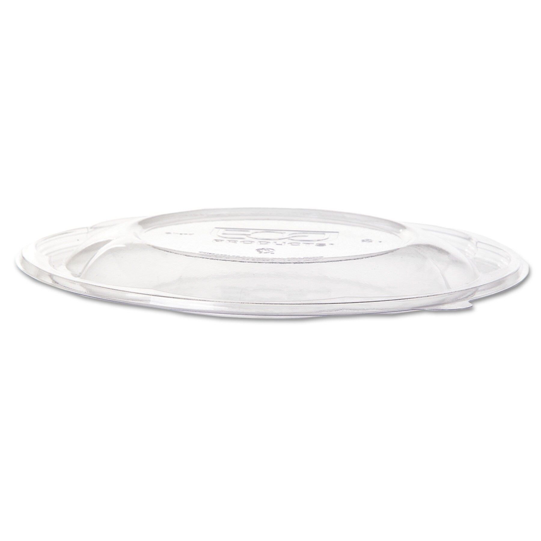 Eco-Products Lids for 64 oz Squat Salad Bowls, PLA, Clear, 9.5" Dia, 300/Carton (ECOEPSBS64LID)