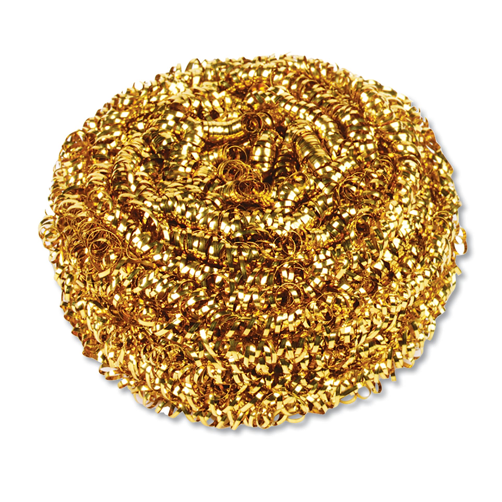 Kurly Kate Brass Scrubber, 72/Carton (FKLL180598)