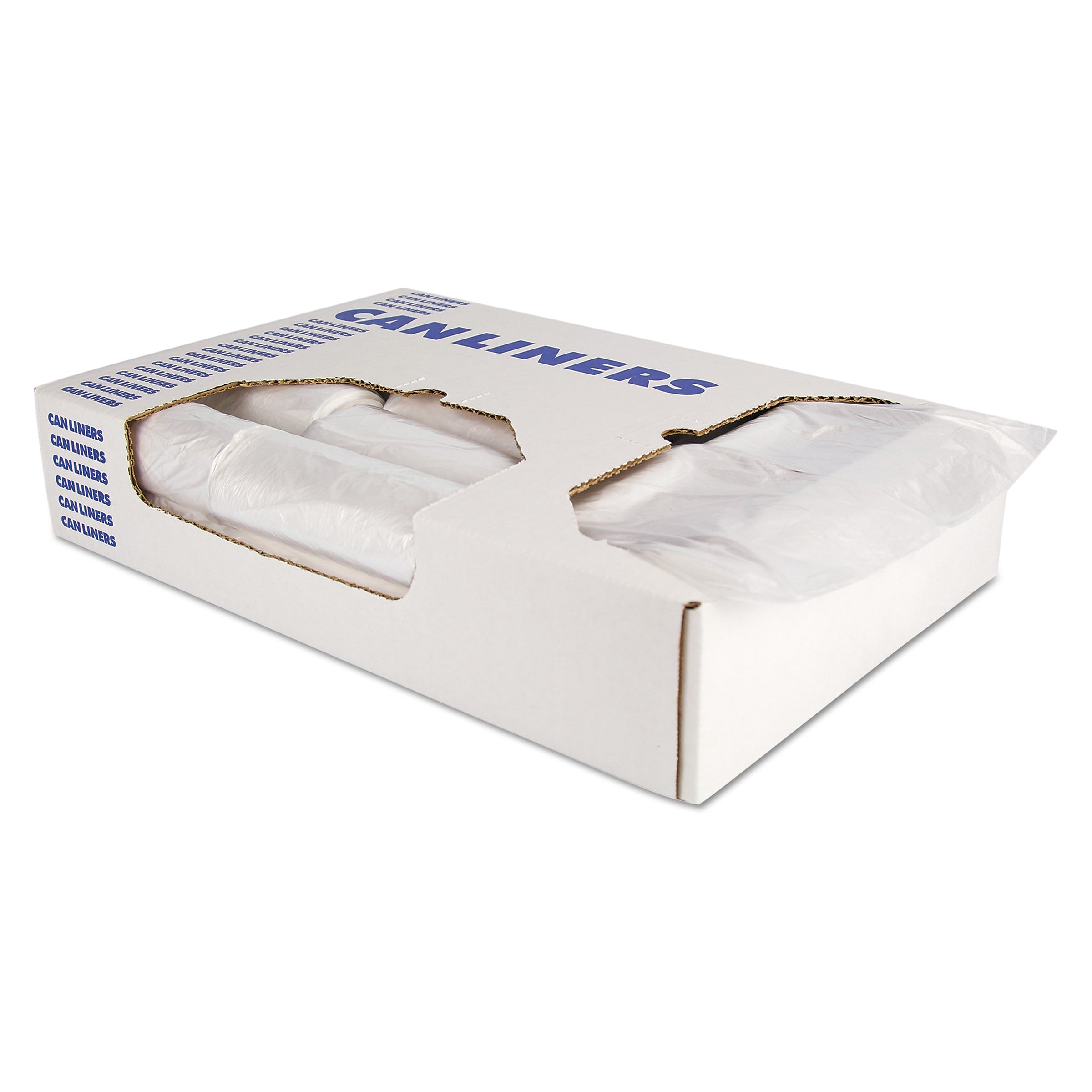 Heritage High-Density Waste Can Liners, 33 gal, 9 microns, 33" x 38", Natural, 500/Carton (HERV6638LNR01)