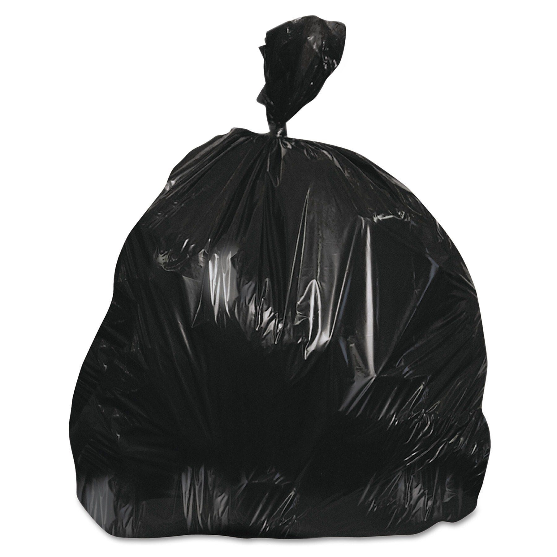 Heritage Low-Density Repro Can Liner, 55 gal, 1.5 mil, 36" x 58", Black, 100/Carton (HERX7258AK)