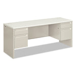 HON 38000 Series Kneespace Credenza, 72w x 24d x 29.5h, Silver Mesh/Light Gray (HON38854B9Q)