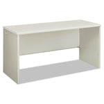 HON 38000 Series Desk Shell, 60w x 24d x 30h, Silver Mesh/Light Gray (HON38922B9Q)