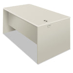 HON 38000 Series Desk Shell, Radius Edge, 60w x 30d x 30h, Silver Mesh/Light Gray (HON38932B9Q)