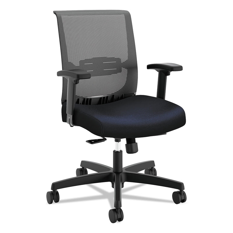 HON Convergence Mid-Back Task Chair with Syncho-Tilt Control/Seat Slide, Navy/Black (HONCMY1ACU98)