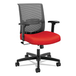 HON Convergence Mid-Back Task Chair with Swivel-Tilt Control, Red Seat, Black Back, Black Base (HONCMZ1ACU67)
