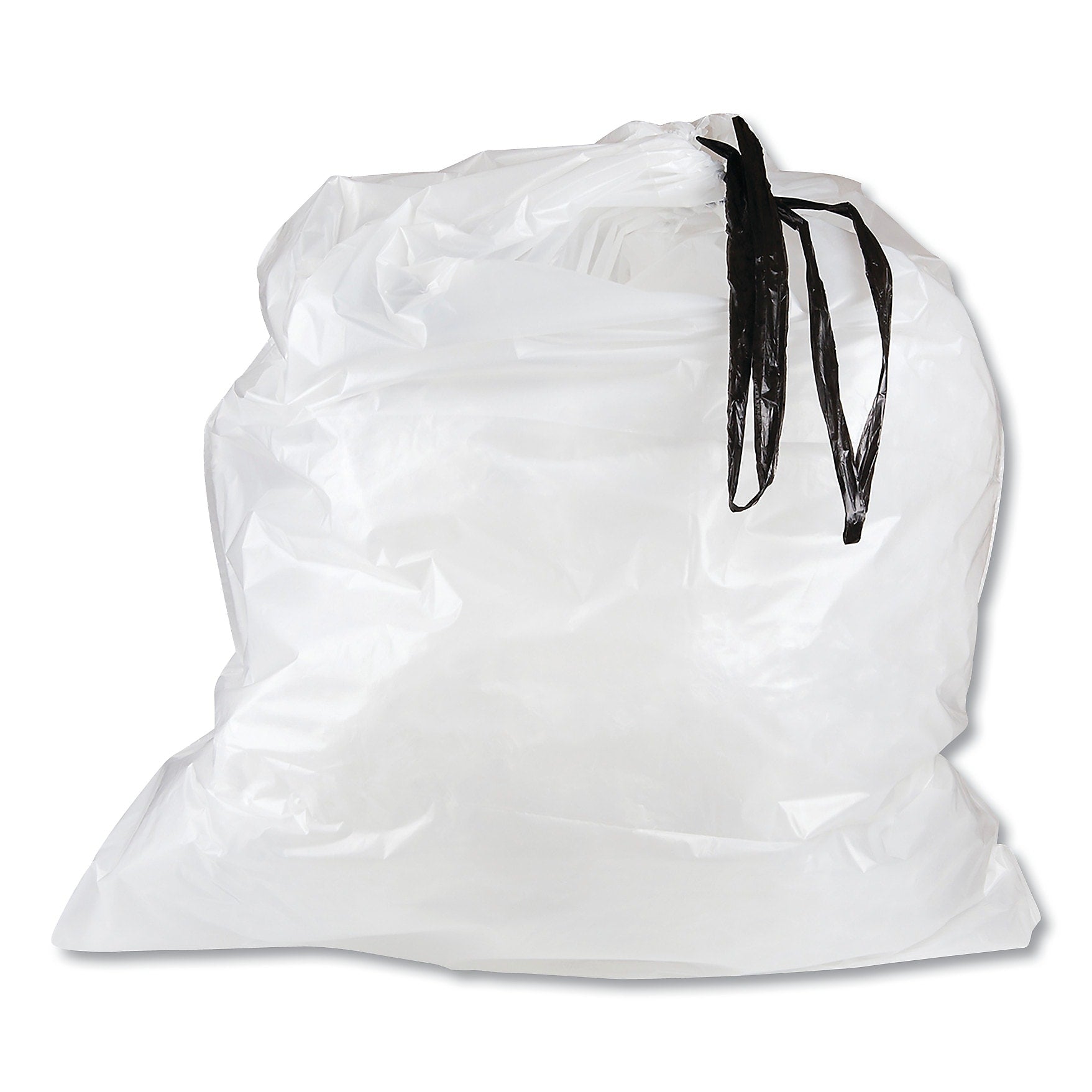 Inteplast Draw-Tuff Institutional Draw-Tape Can Liners, 55 gal, 1.9 mil, Natural, 10 Bags/Roll, 5 Rolls/Carton (IBSDT55DRUM)