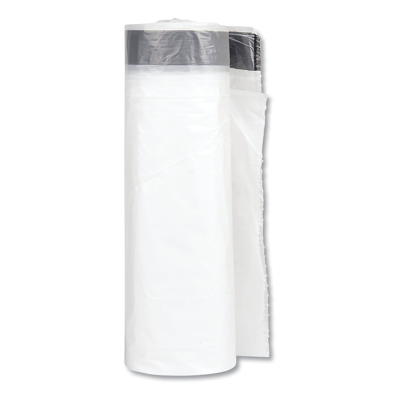Inteplast Draw-Tuff Institutional Draw-Tape Can Liners, 23 gal, 1 mil, 38" x 28.5", Natural, 150/Carton (IBSDTS2838N)
