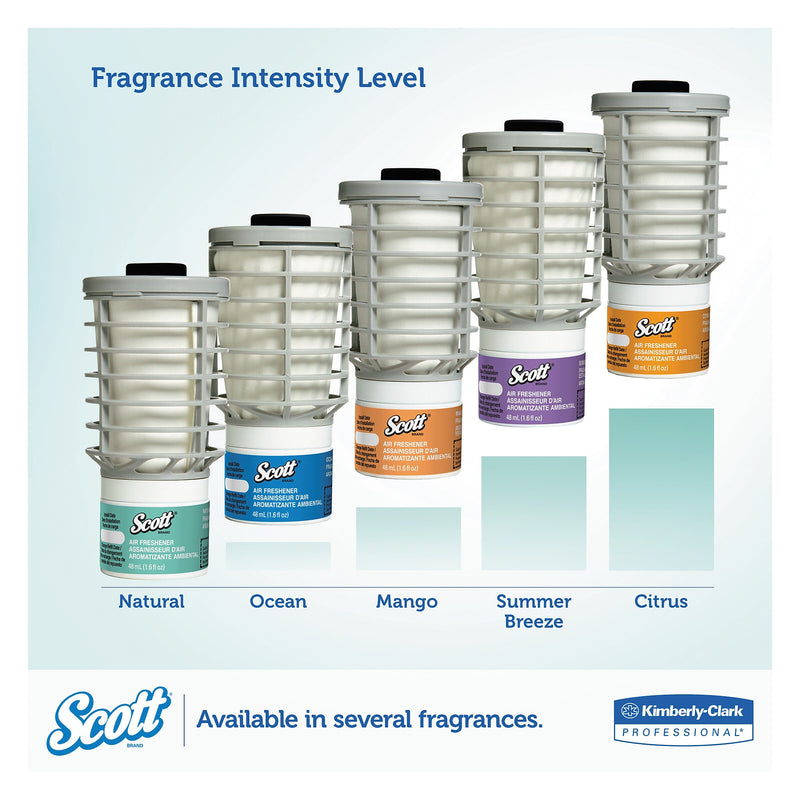 Scott Essential Continuous Air Freshener Refill, Summer Fresh, 48 mL Cartridge, 6/Carton (KCC12370)