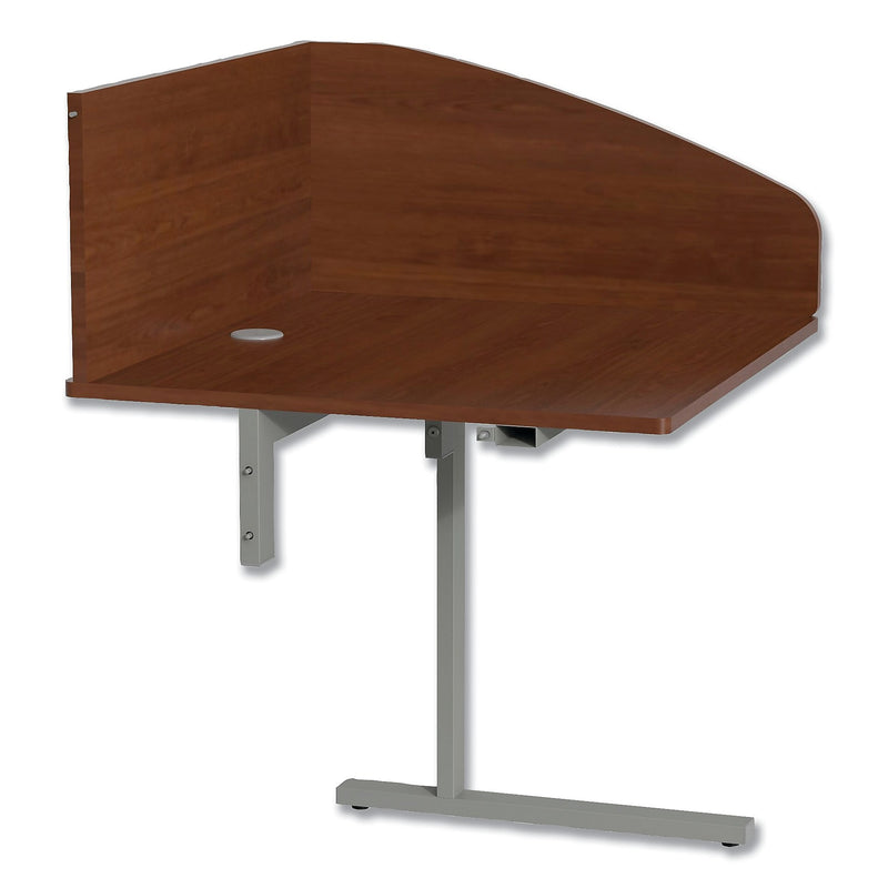 Linea Italia Study Carrell Add On, 1-Leg, 31.25 x 23.25 x 45.25, Cherry (LITSC802CH)