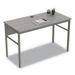 Linea Italia Urban Desk Workstation, 47.25w x 23.75d x 29.5h, Ash (LITUR600ASH)