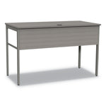 Linea Italia Urban Desk Workstation, 47.25w x 23.75d x 29.5h, Ash (LITUR600ASH)