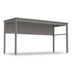 Linea Italia Urban Desk Workstation, 59w x 23.75d x 29.5h, Ash (LITUR601ASH)