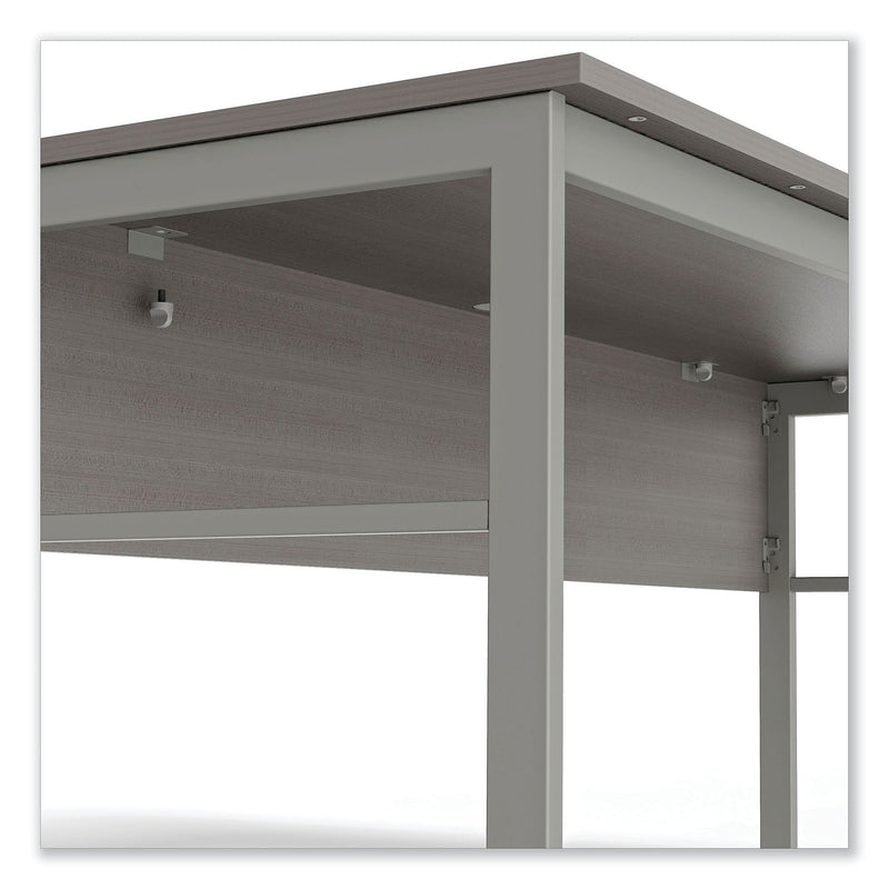 Linea Italia Urban Desk Workstation, 59w x 23.75d x 29.5h, Ash (LITUR601ASH)