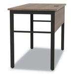 Linea Italia Urban Desk Workstation, 59w x 23.75d x 29.5h, Natural Walnut (LITUR601NW)